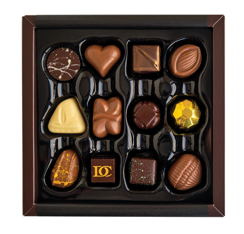 Assortment of Chocolate from Devonport Chocolate, Happy Birthday Box, 12 Pieces