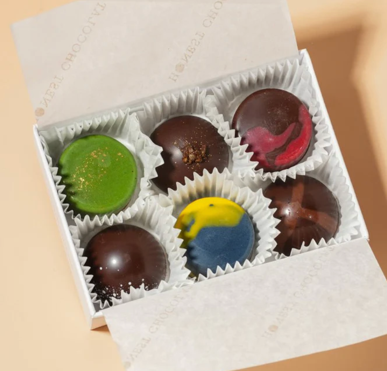 Taste of Matakana - 6 Chocolate Bonbons from Honest Chocolat